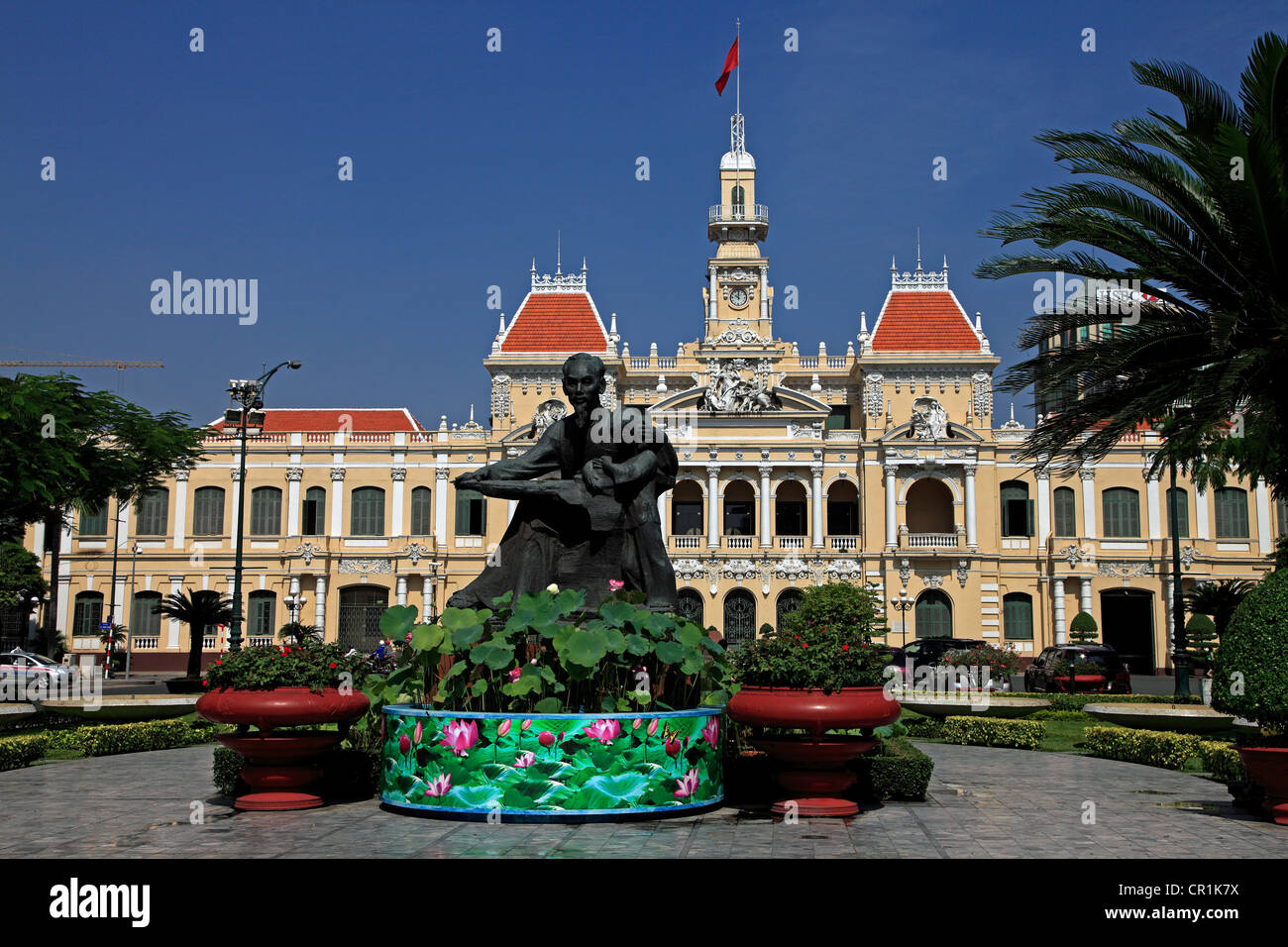 Statua di Ho Chi Minh città di Ho Chi Minh, Vietnam Foto Stock