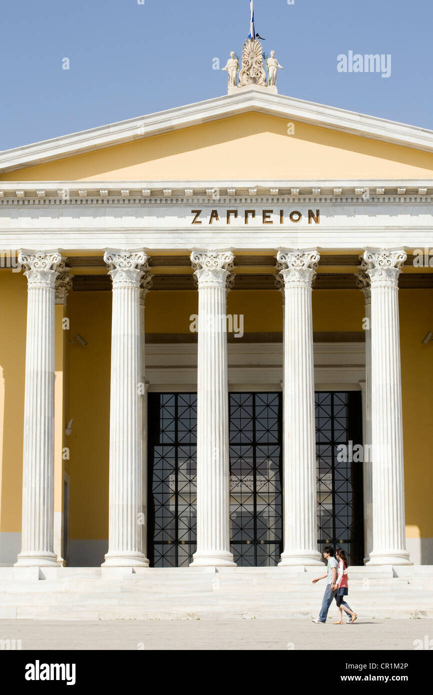 La Grecia, Attica, Atene Zappeion, neo-classico edificio dall'architetto Theophilus Hansen costruito per il 1896 Giochi Olimpici Foto Stock