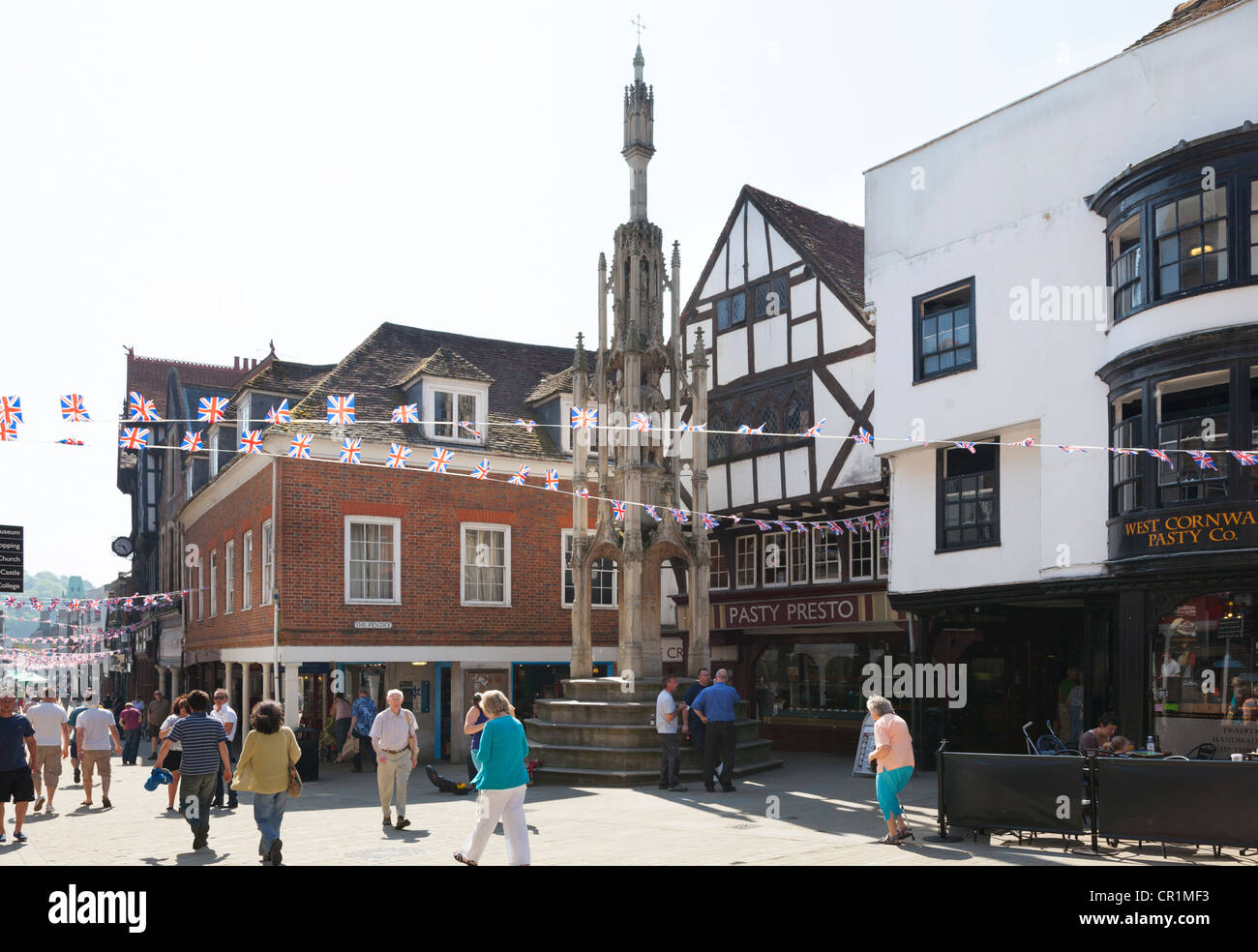 Il burro o la Croce Croce Alta in Winchester Broadway Foto Stock