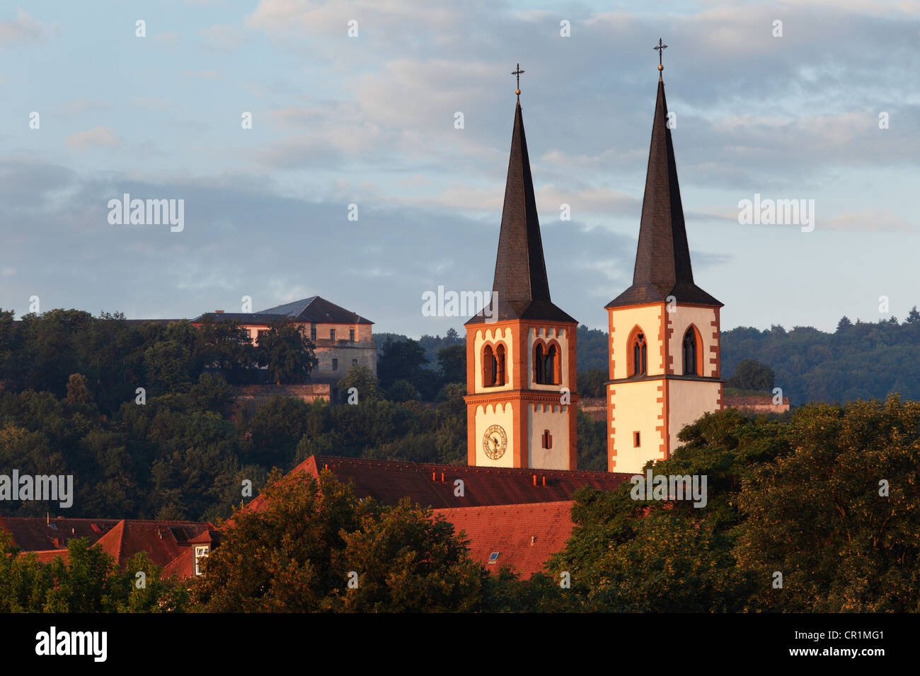 Chiesa Don Bosco, Wuerzburg, bassa Franconia, Franconia, Baviera, Germania, Europa PublicGround Foto Stock