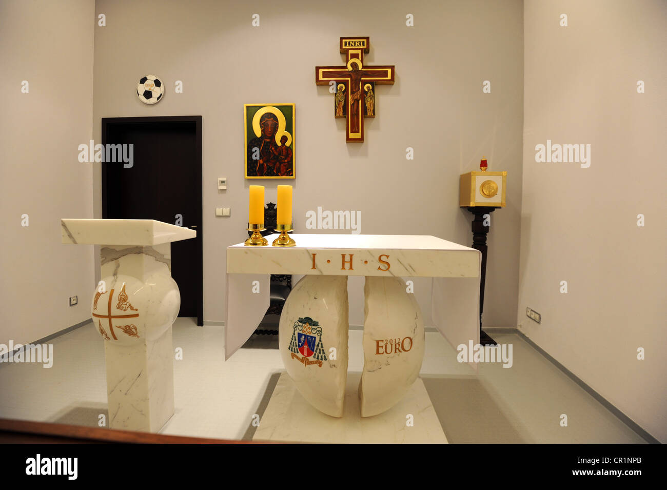 PGE cappella Arena, lo stadio di calcio, Gdansk, Polonia, Europa Foto Stock