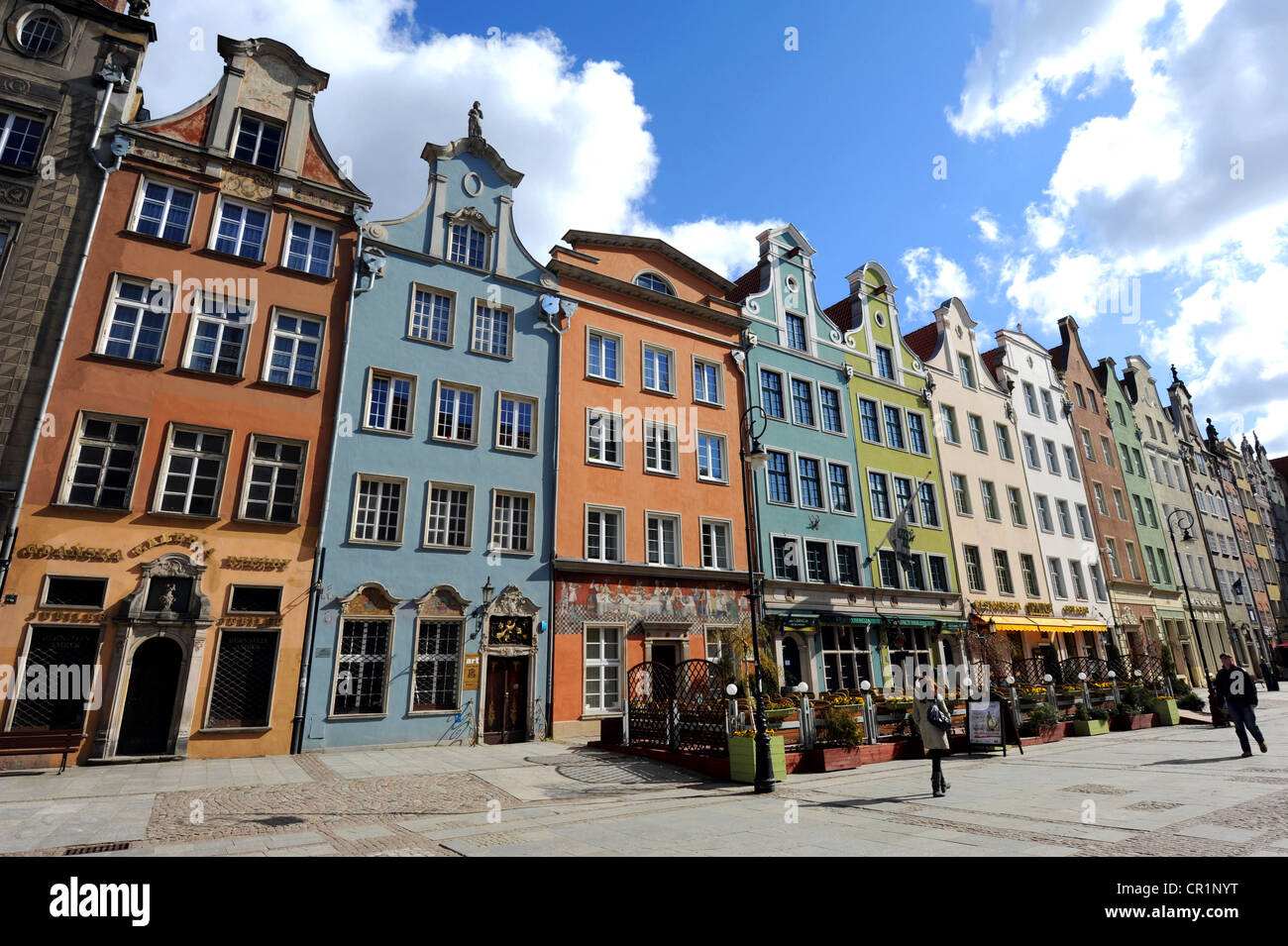 Lungo Market Street, Gdansk, Polonia Foto Stock