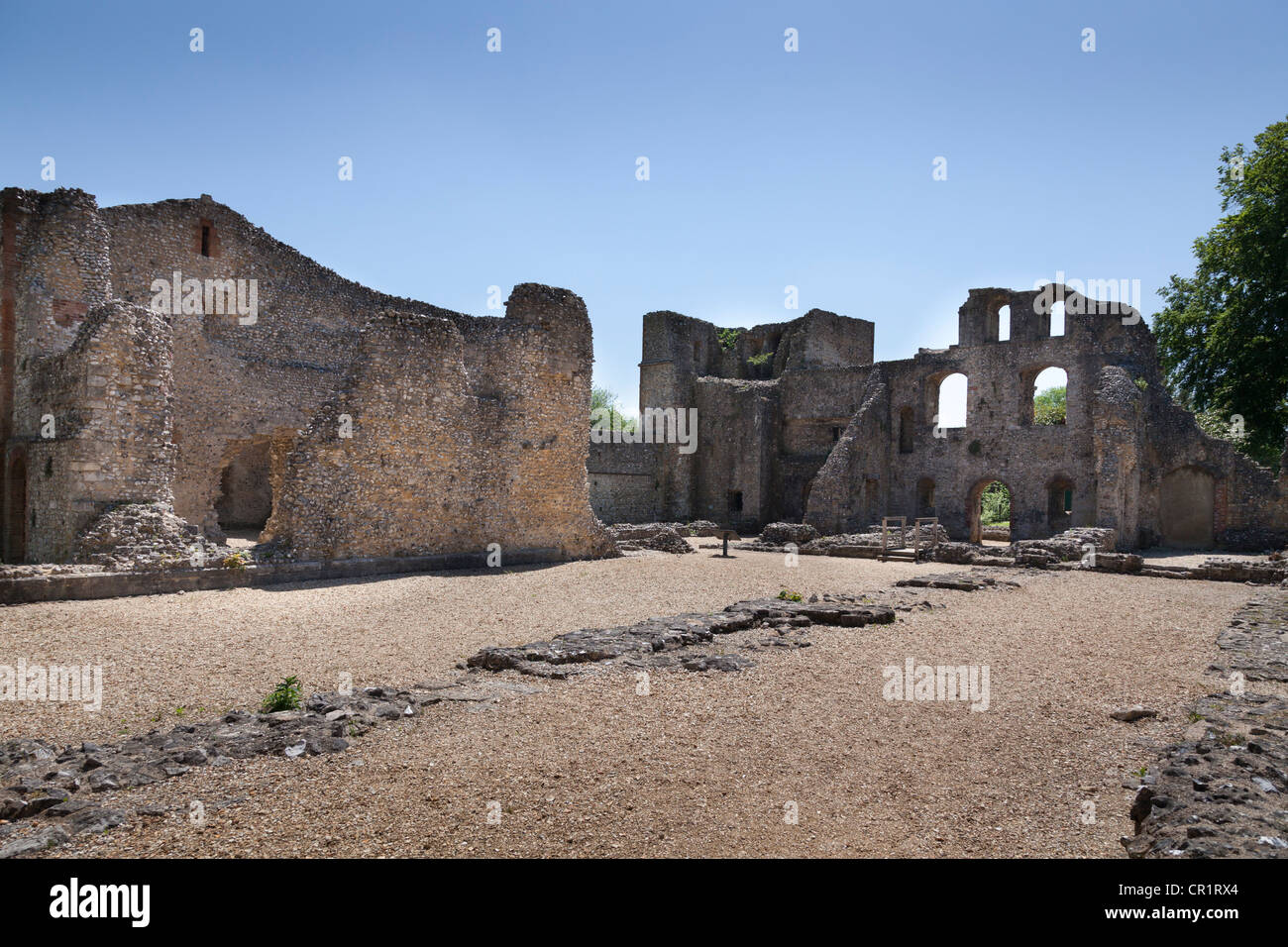 Wolvesey Castle rovina del medievale Palazzo del Vescovo Foto Stock