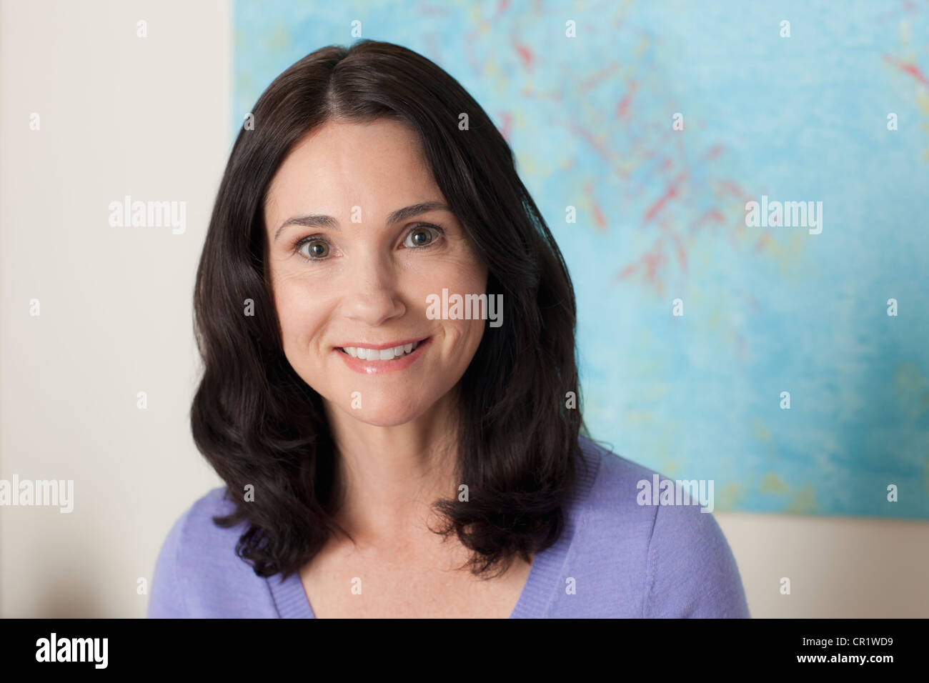 Stati Uniti, California, Los Angeles, ritratto di donna matura Foto Stock