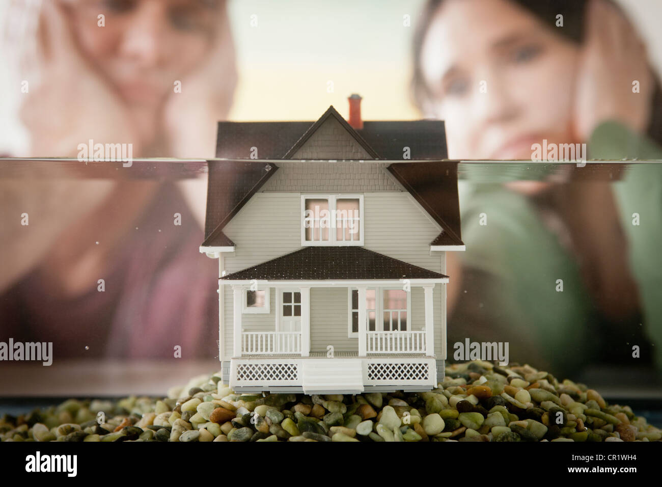 Stati Uniti, California, Los Angeles, casa giocattolo in acqua Foto Stock