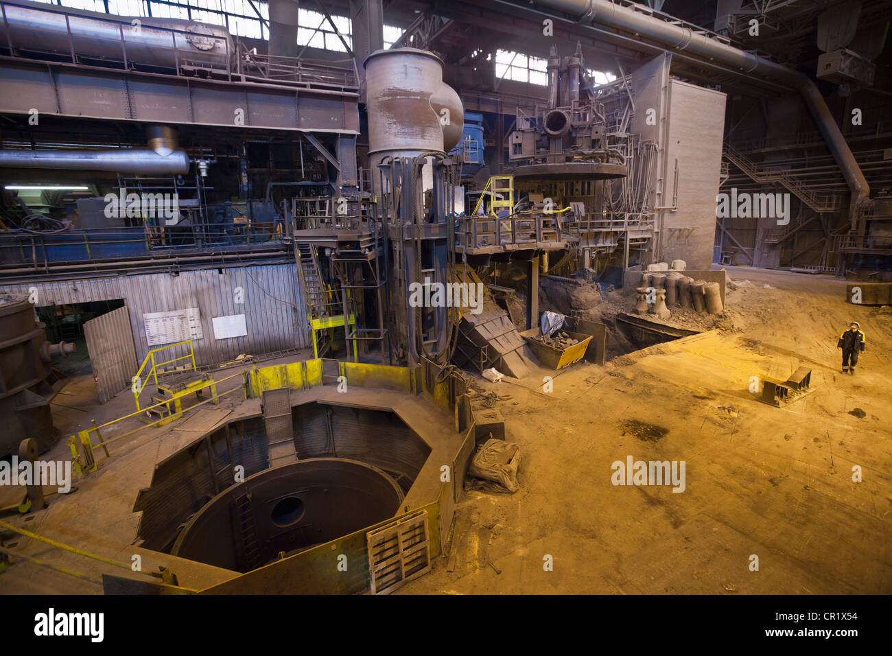 Macchinari in acciaio forge Foto Stock