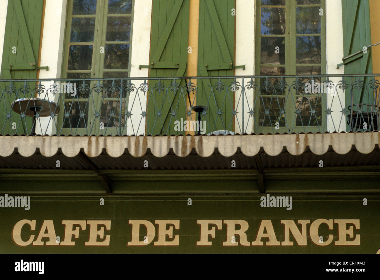 Francia, Vaucluse, Luberon, Apt, Cafe de France Foto Stock