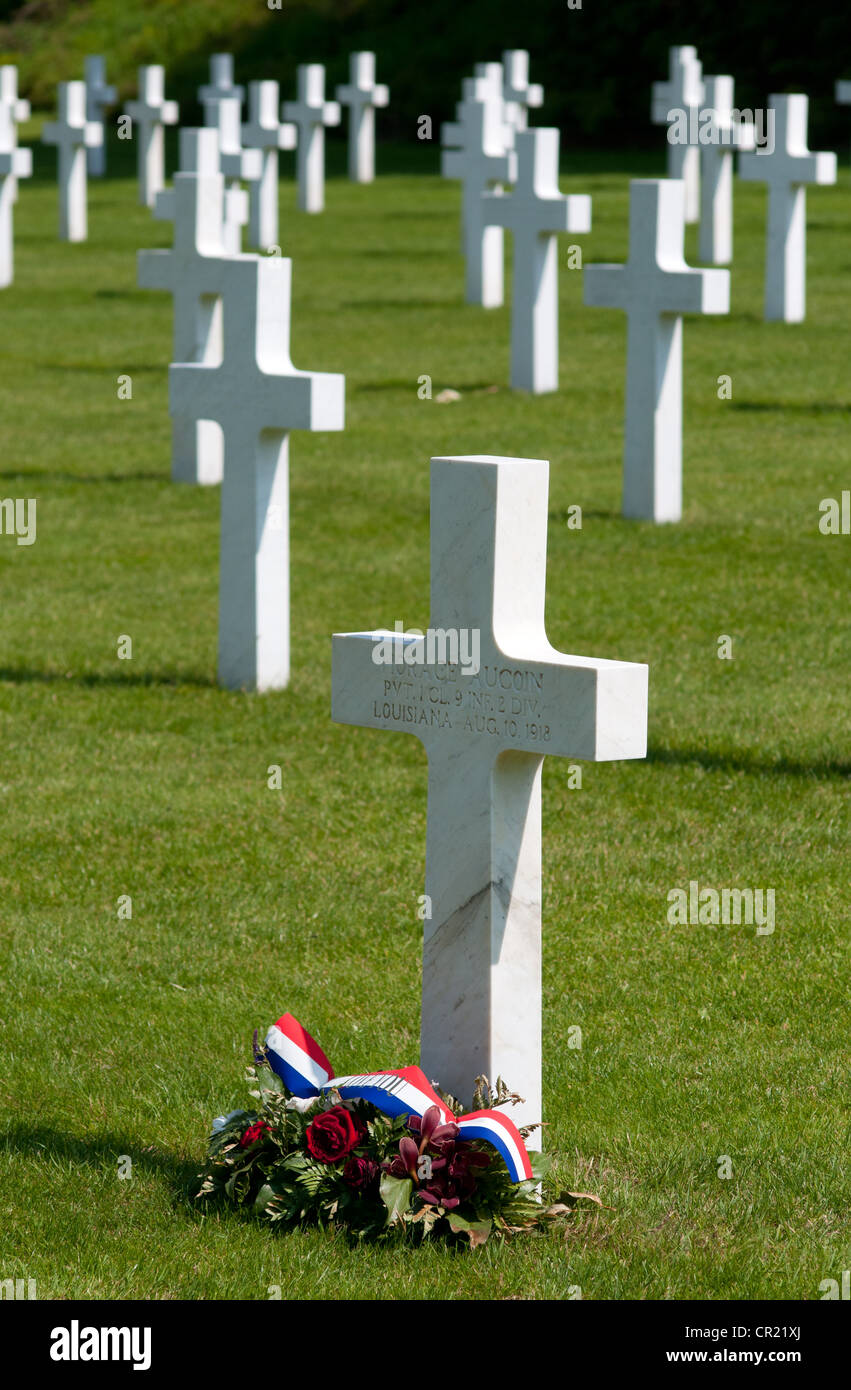 Aisne-Marne American Cimitero e memoriale, Francia Foto Stock