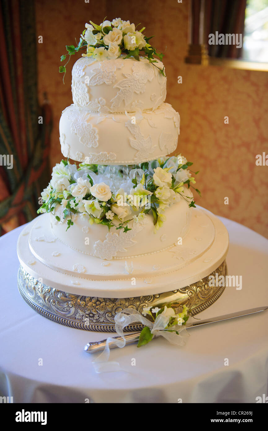 torta di cerimonia nuziale Foto Stock