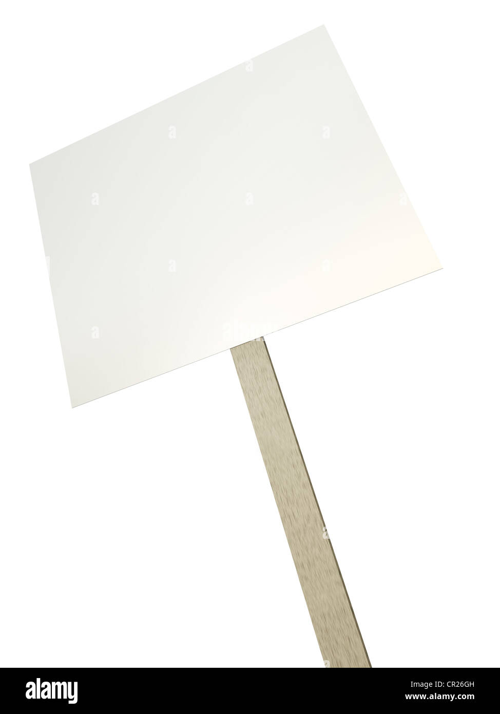 Vuoto banner di protesta. 3D render. Foto Stock