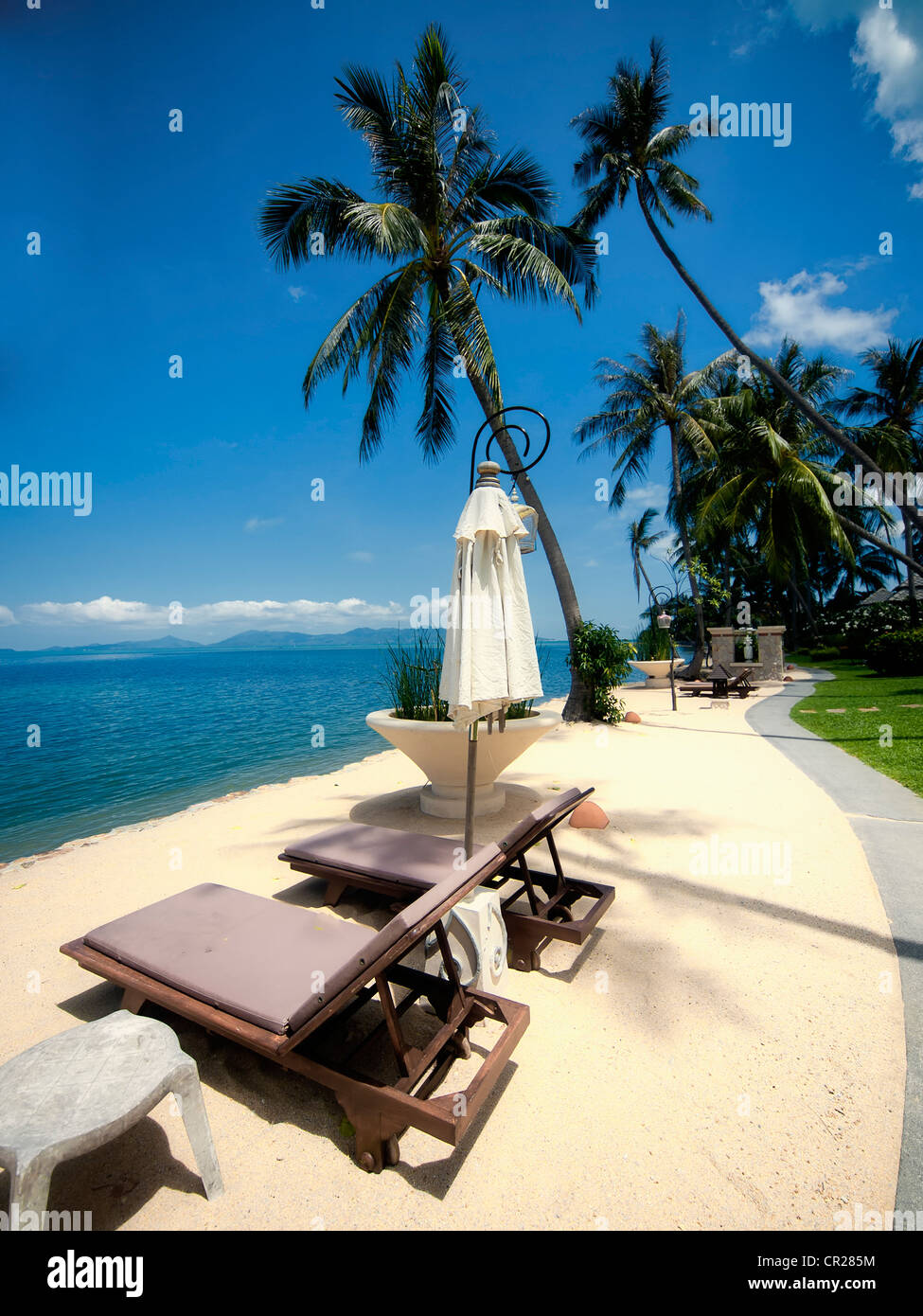 Albergo di lusso in una spiaggia tropicale in Tailandia Foto Stock