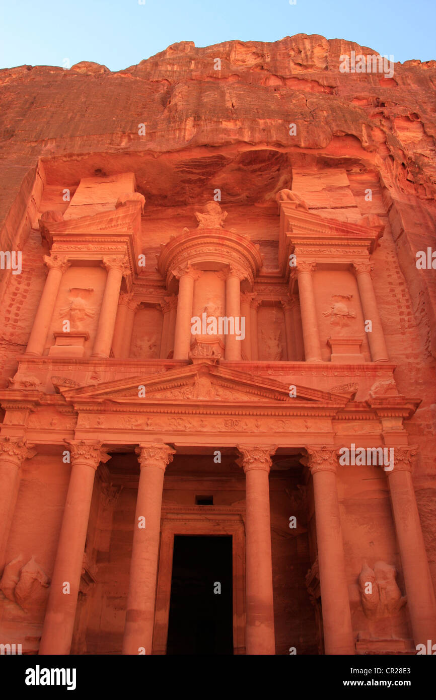 Il tesoro, PETRA, Giordania, MEDIO ORIENTE Foto Stock
