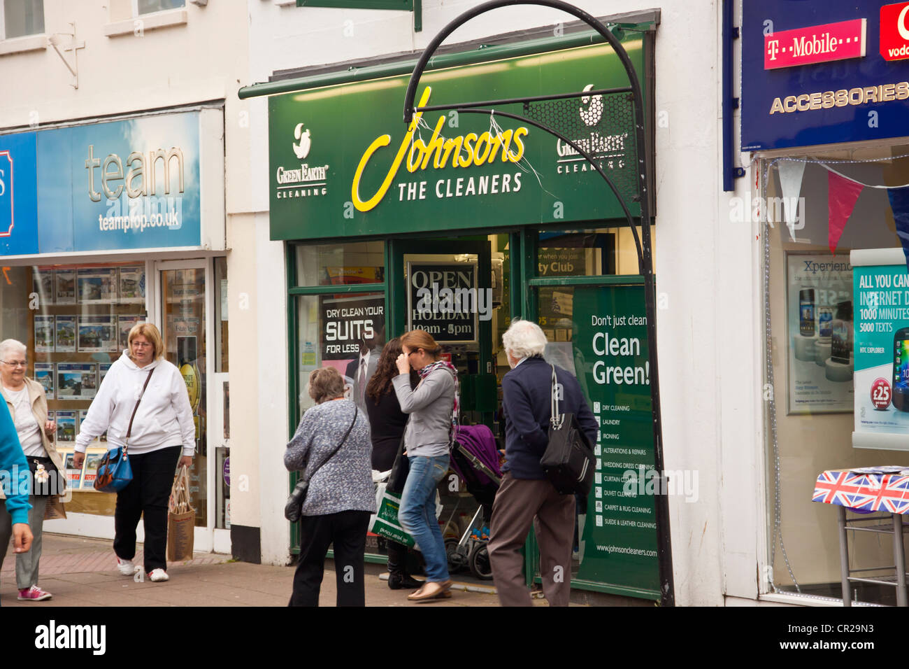 La Johnsons i pulitori, Newton Abbot, Devon, Regno Unito. Foto Stock