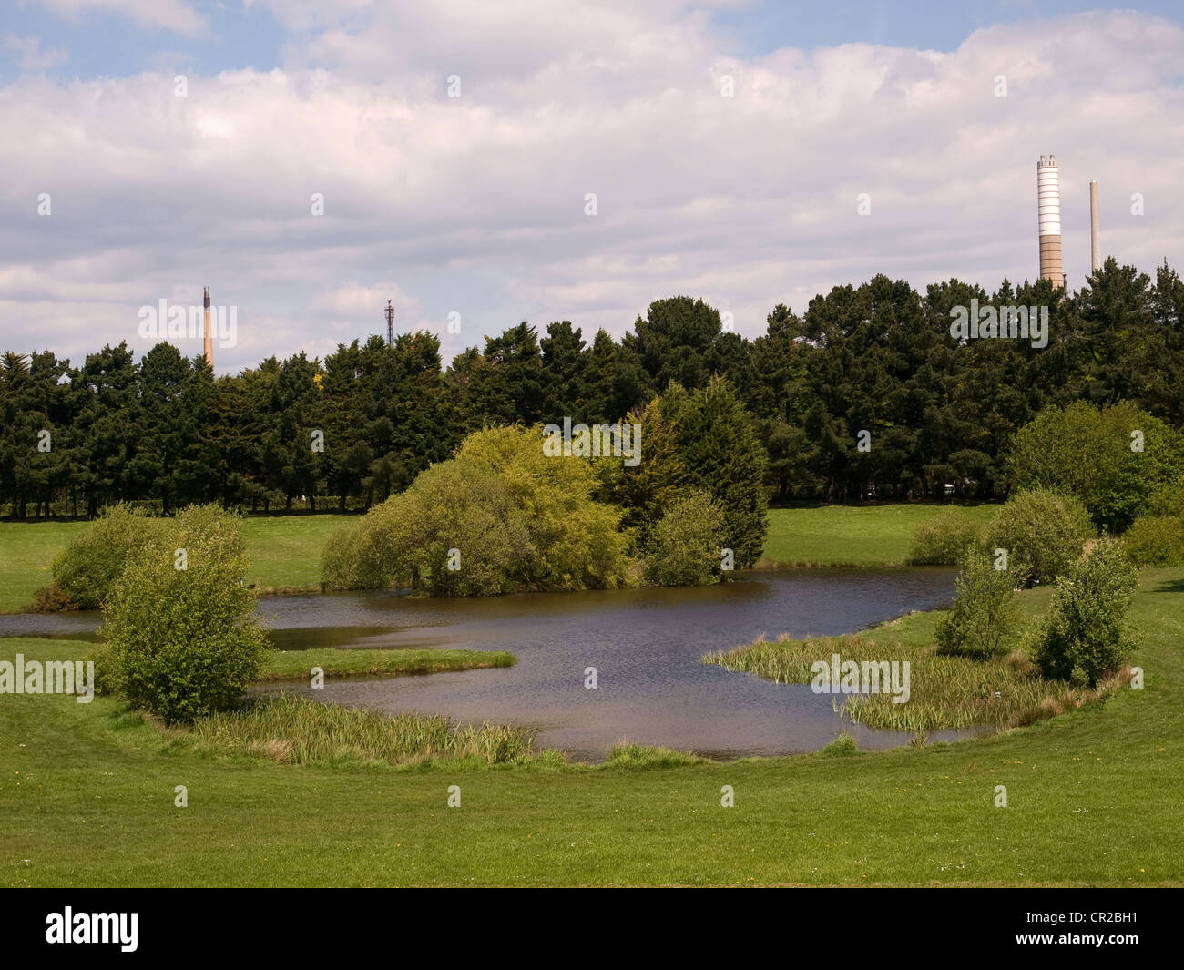 Pista Warily lago Fawley Inghilterra Hampshire REGNO UNITO Foto Stock