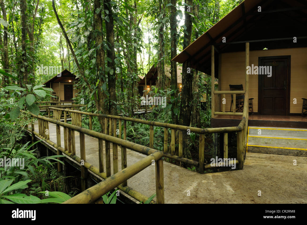 Evergreen Lodge, tortuguero, Costa Rica Foto Stock