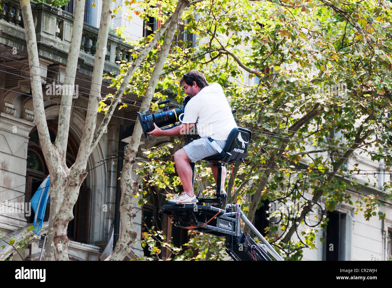 Set cinematografico in Buenos Aires Foto Stock