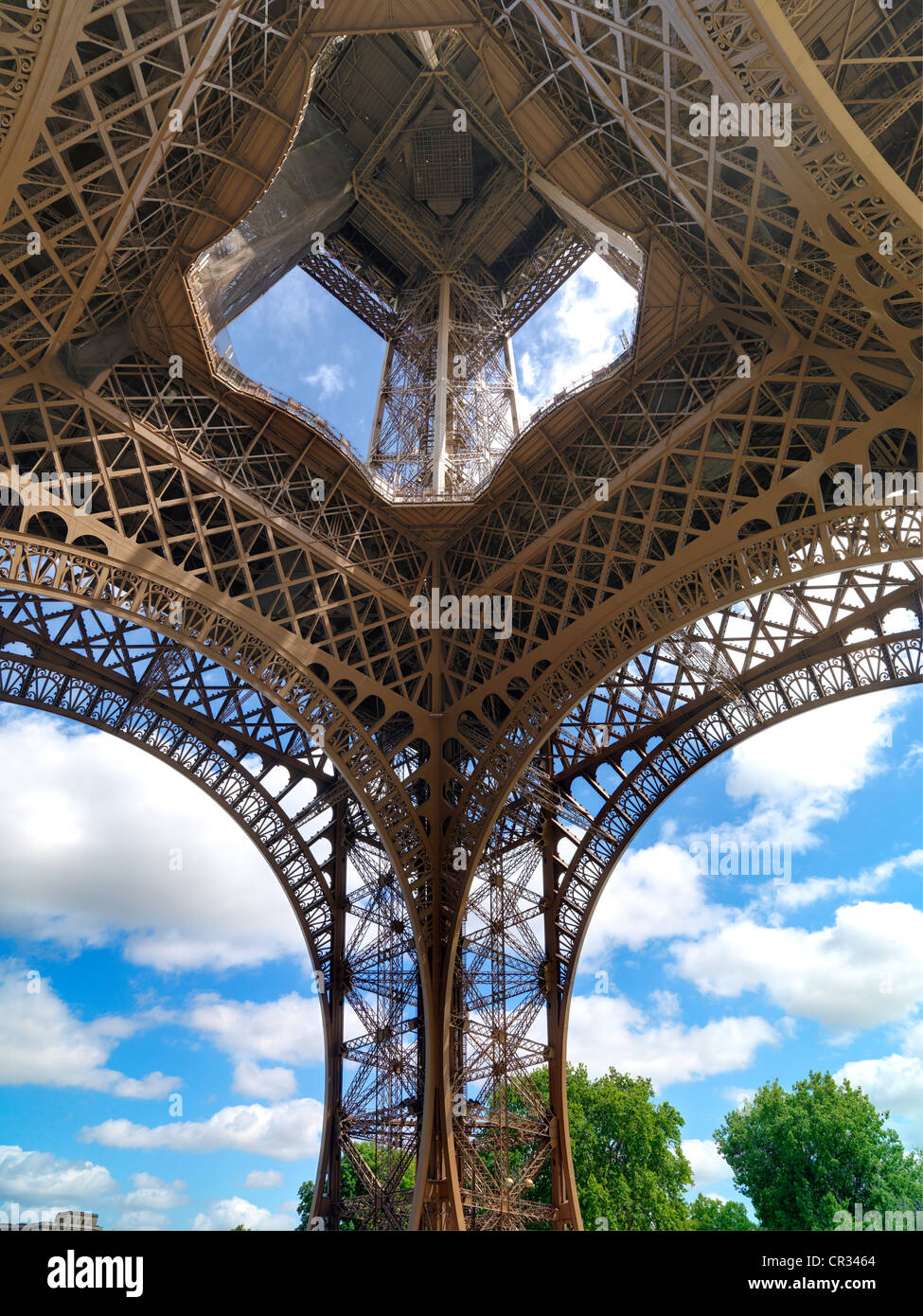 Francia Parigi Torre Eiffel dettaglio Foto Stock