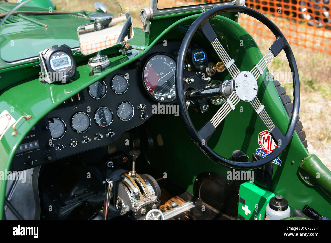 MG vintage car race, Mille Miglia fiera, Brescia, Lombardia, Italia, Europa Foto Stock