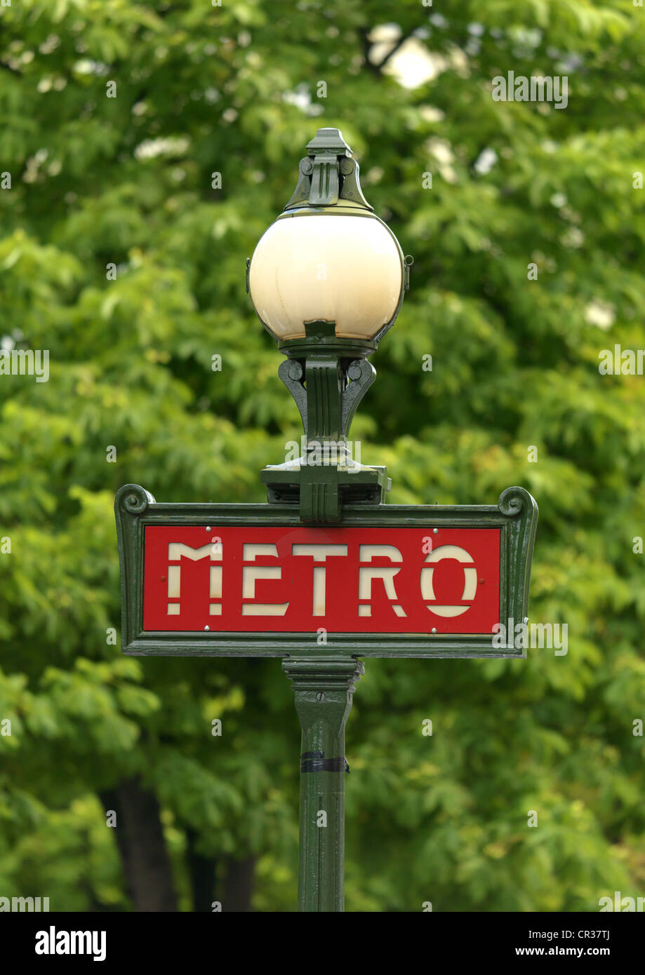 Parigi Metro segno Foto Stock