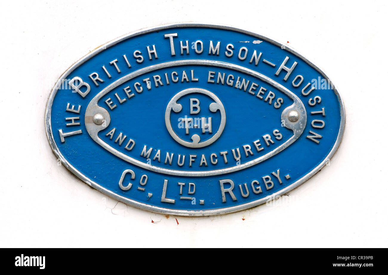 Il British Thomson-Houston Company Limited il badge Foto Stock