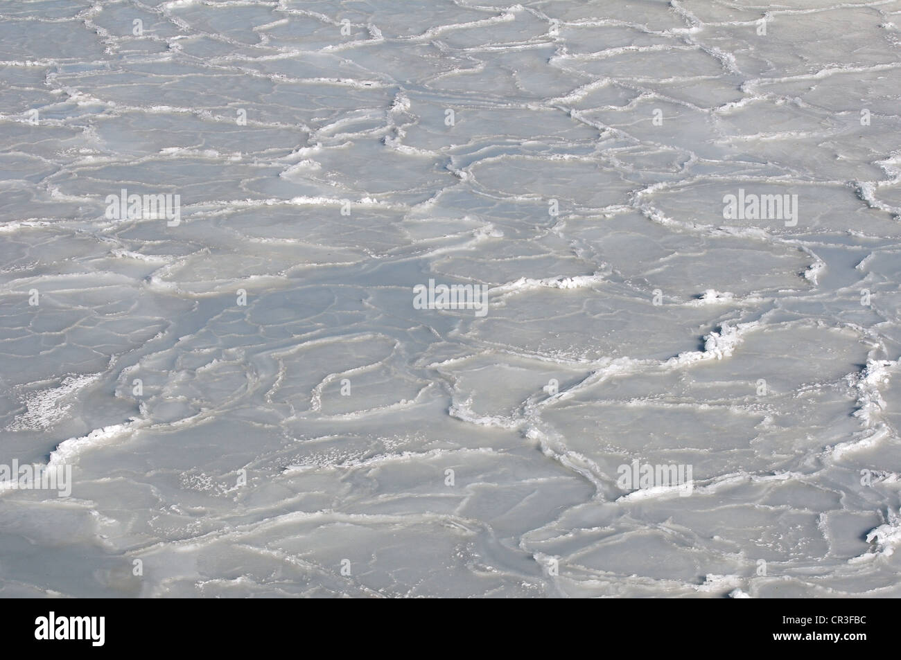 Congelati Mar Nero, un raro fenomeno, l'ultima volta si è verificata nel 1977, Odessa, Ucraina, Europa orientale Foto Stock