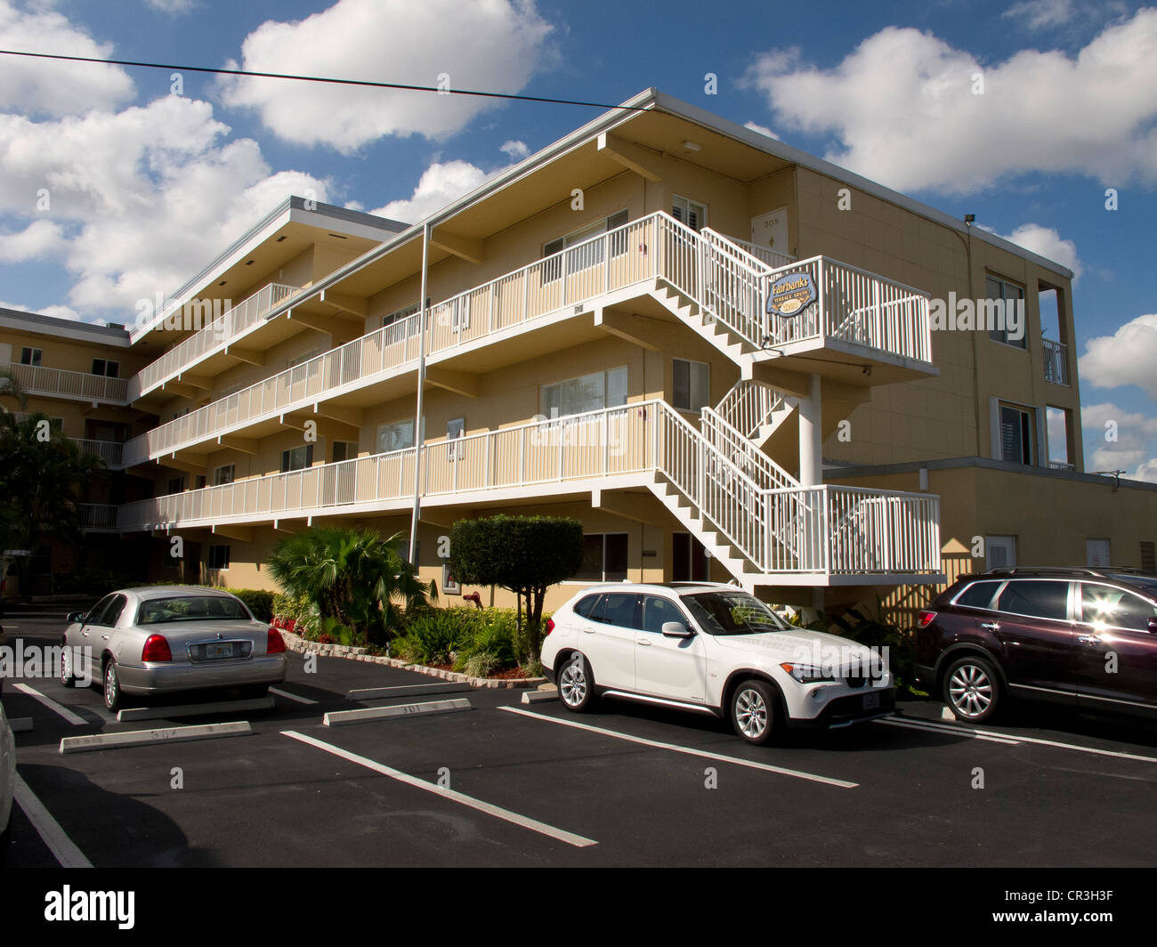 Edificio condominiale, Pompano Beach Florida USA Foto Stock