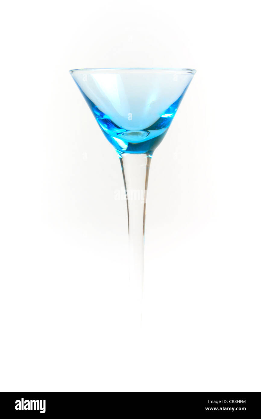 Decorative colorate blu bicchiere da vino Foto Stock