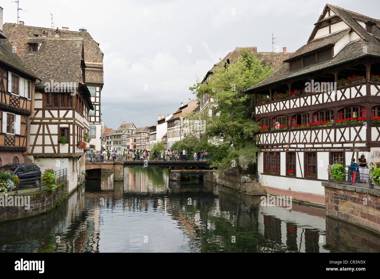 Petite France di Strasburgo, Alsazia, Francia, Europa Foto Stock