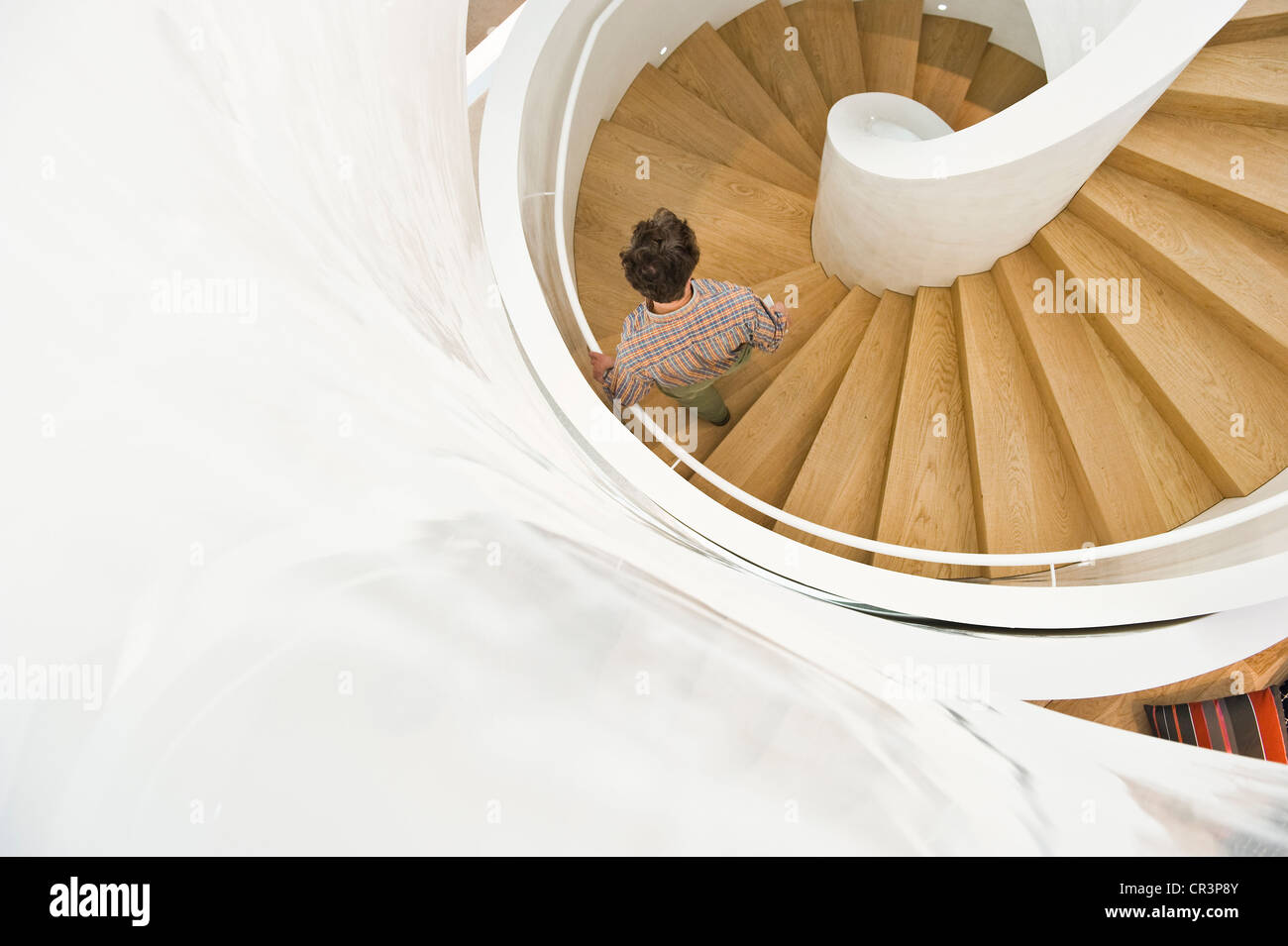 Scala circolare, Vitra Design Museum di Weil am Rhein, Baden-Wuerttemberg, Germania, Europa Foto Stock