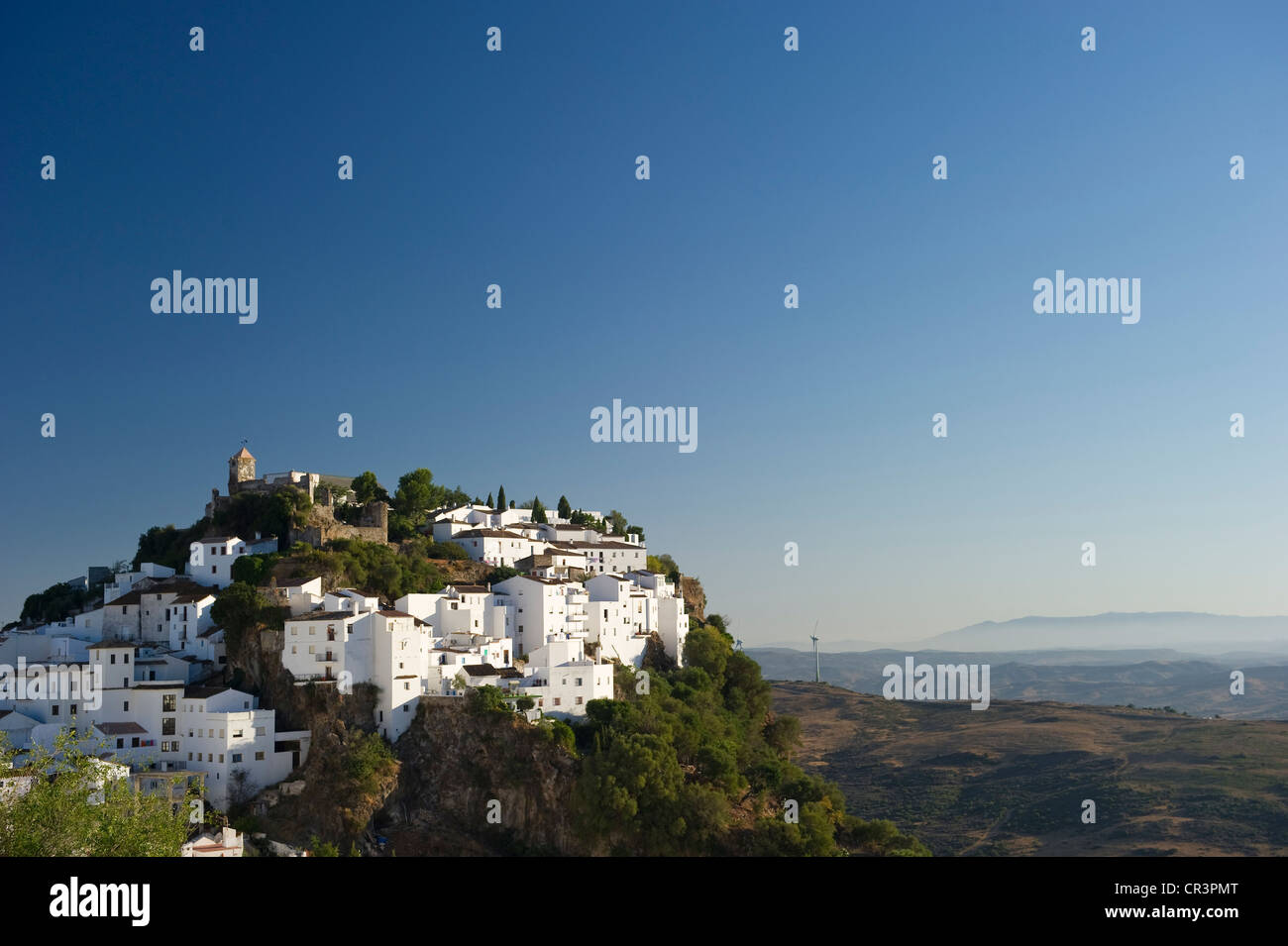 Casares, villaggio bianco in Marbella, Andalusia, Spagna, Europa Foto Stock
