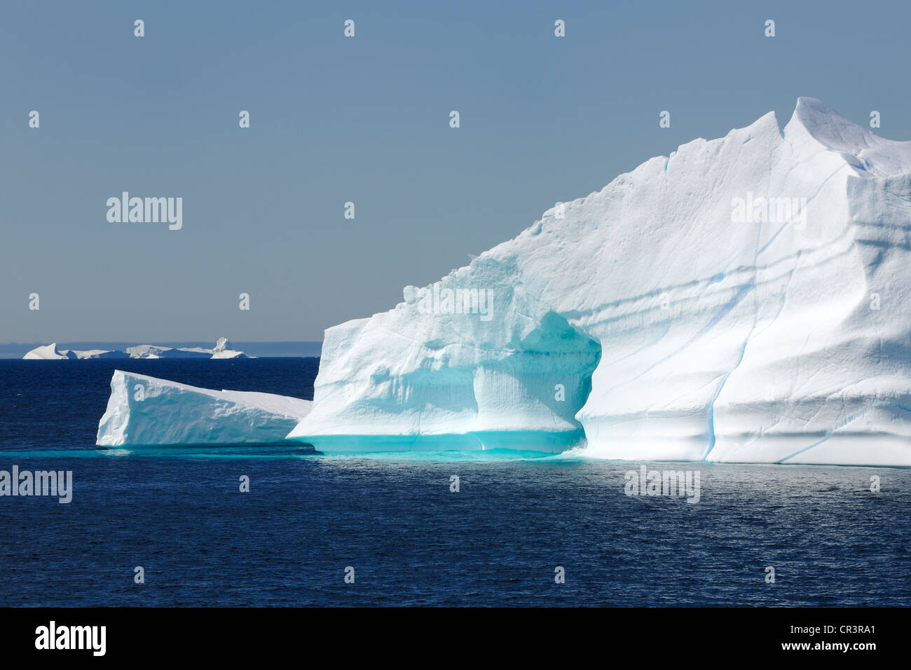 Groenlandia meridionale della regione, iceberg Foto Stock