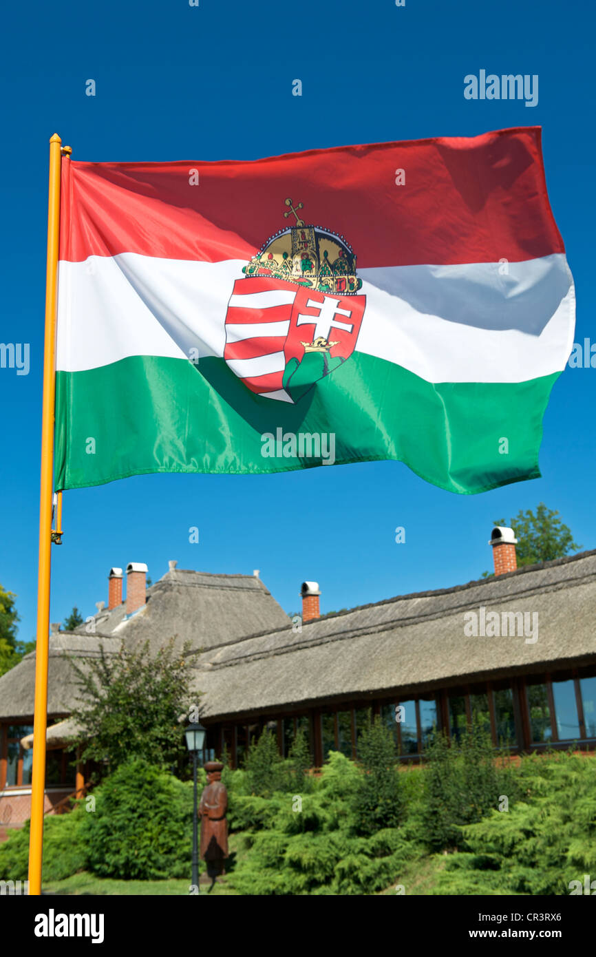 La bandiera ungherese. Foto Stock