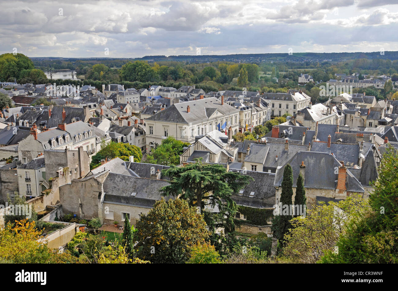 Chinon, Indre-et-Loire, regione centrale, Francia, Europa PublicGround Foto Stock