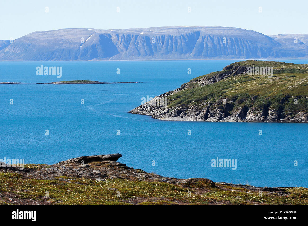 Norvegia, Finnmark County, Penisola Nordkyn-Halvoya Foto Stock