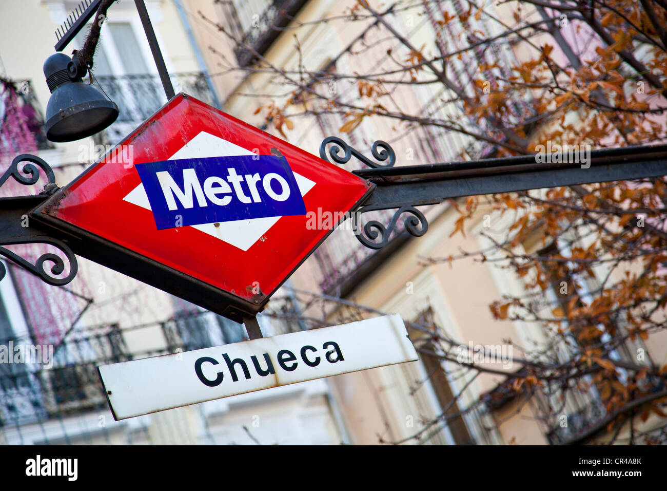 Chueca la stazione della metropolitana di Madrid, Spagna, Europa Foto Stock