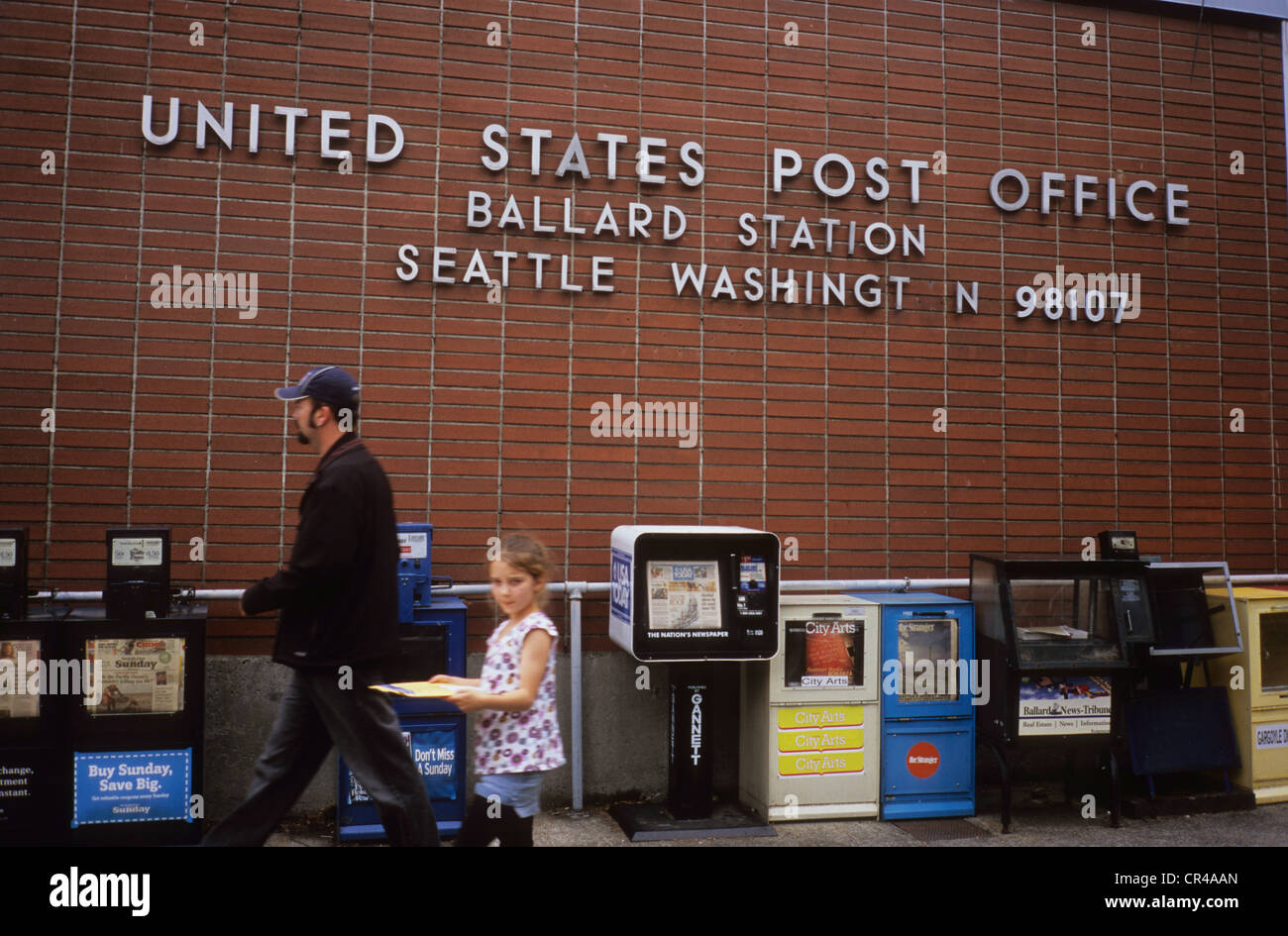 Stati Uniti, nello Stato di Washington, Seattle, distretto di Ballard, ufficio postale Foto Stock