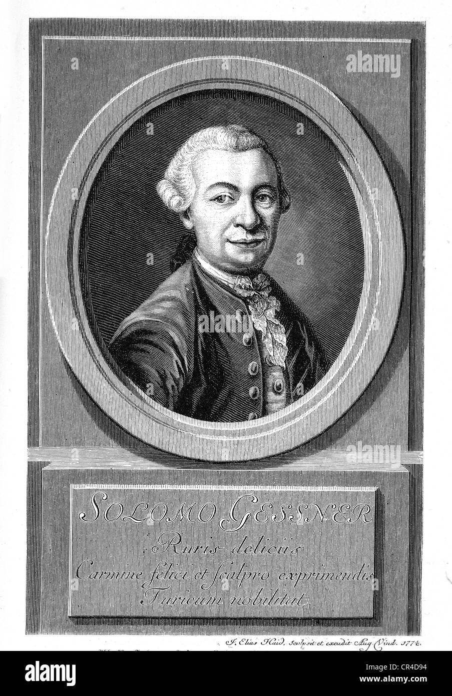Salomon Gessner (1730-1788), poeta, pittore illustratore Foto Stock