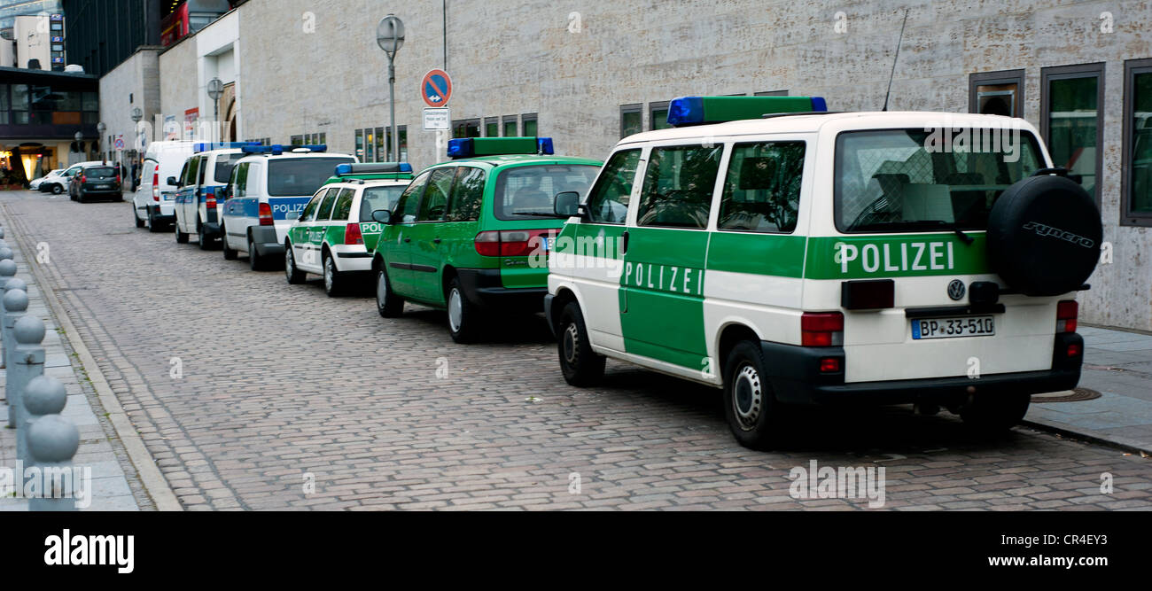 Auto della Polizia, Berlino Europa Foto Stock