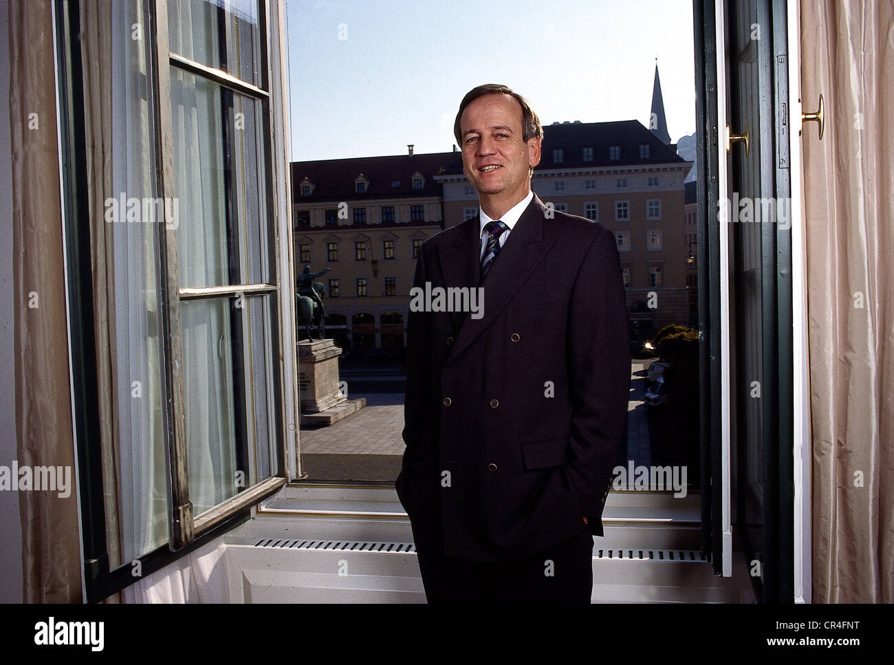 Pierer, Heinrich von, * 26.1.1941, direttore tedesco, CEO di Siemens AG 1992-2005, a metà della sua attività a Monaco di Baviera, 1994, Foto Stock