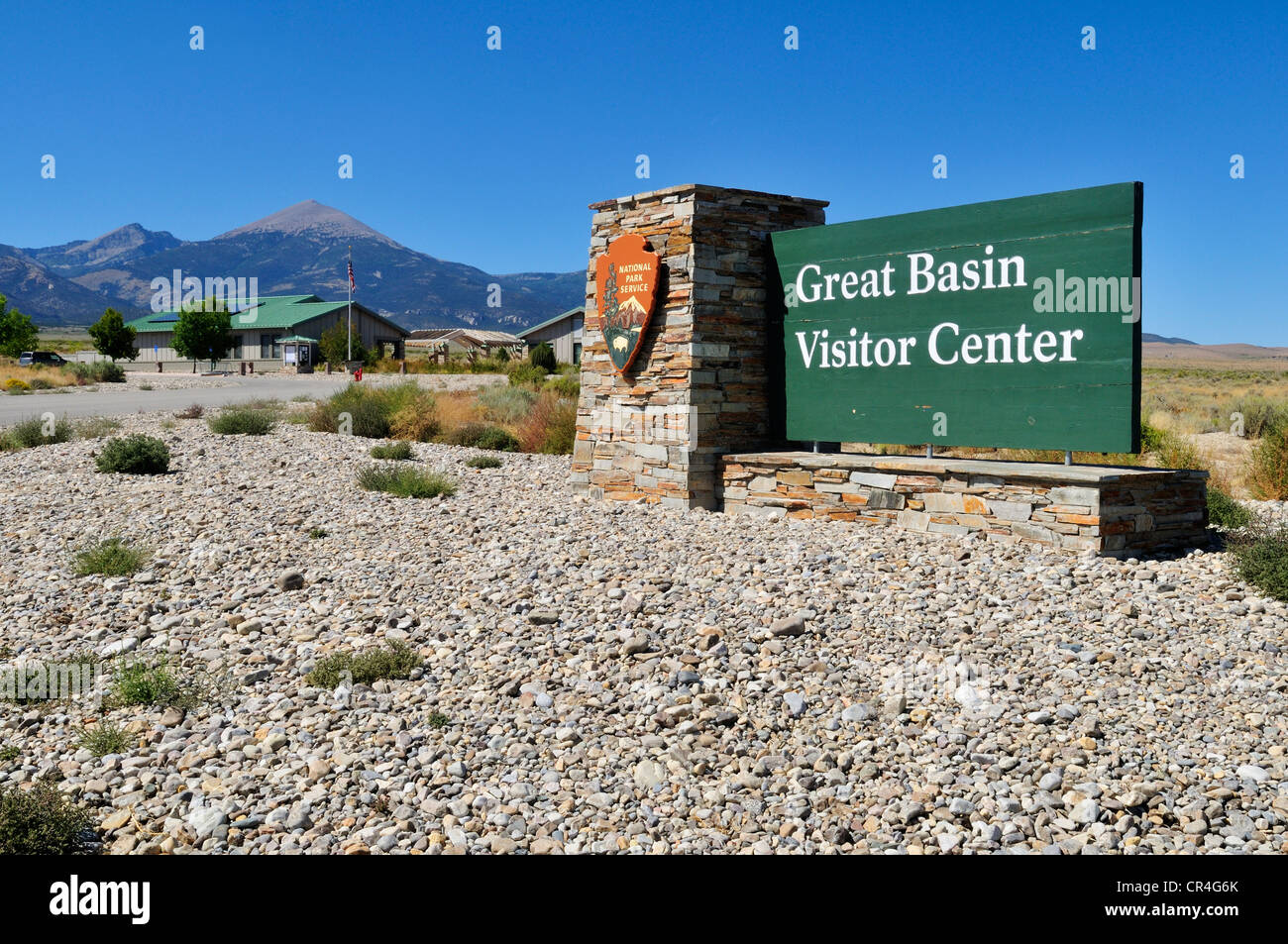 Centro visita Parco nazionale Great Basin, Nevada, Stati Uniti d'America, America del Nord Foto Stock