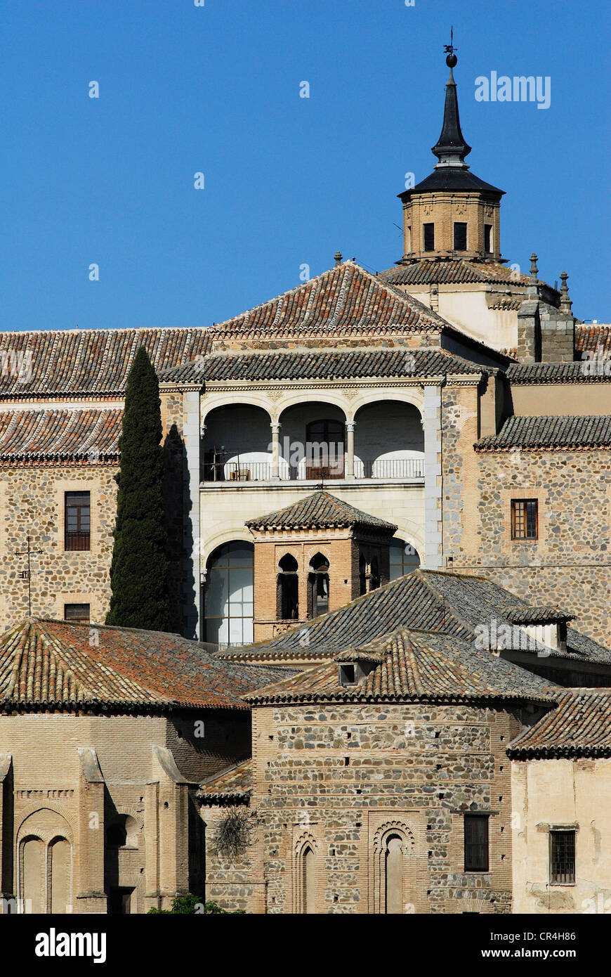 Spagna, Castilla la Mancha, Toledo, la città storica di Toledo Patrimonio Mondiale dell'UNESCO, il centro città e la concezione Convento Foto Stock