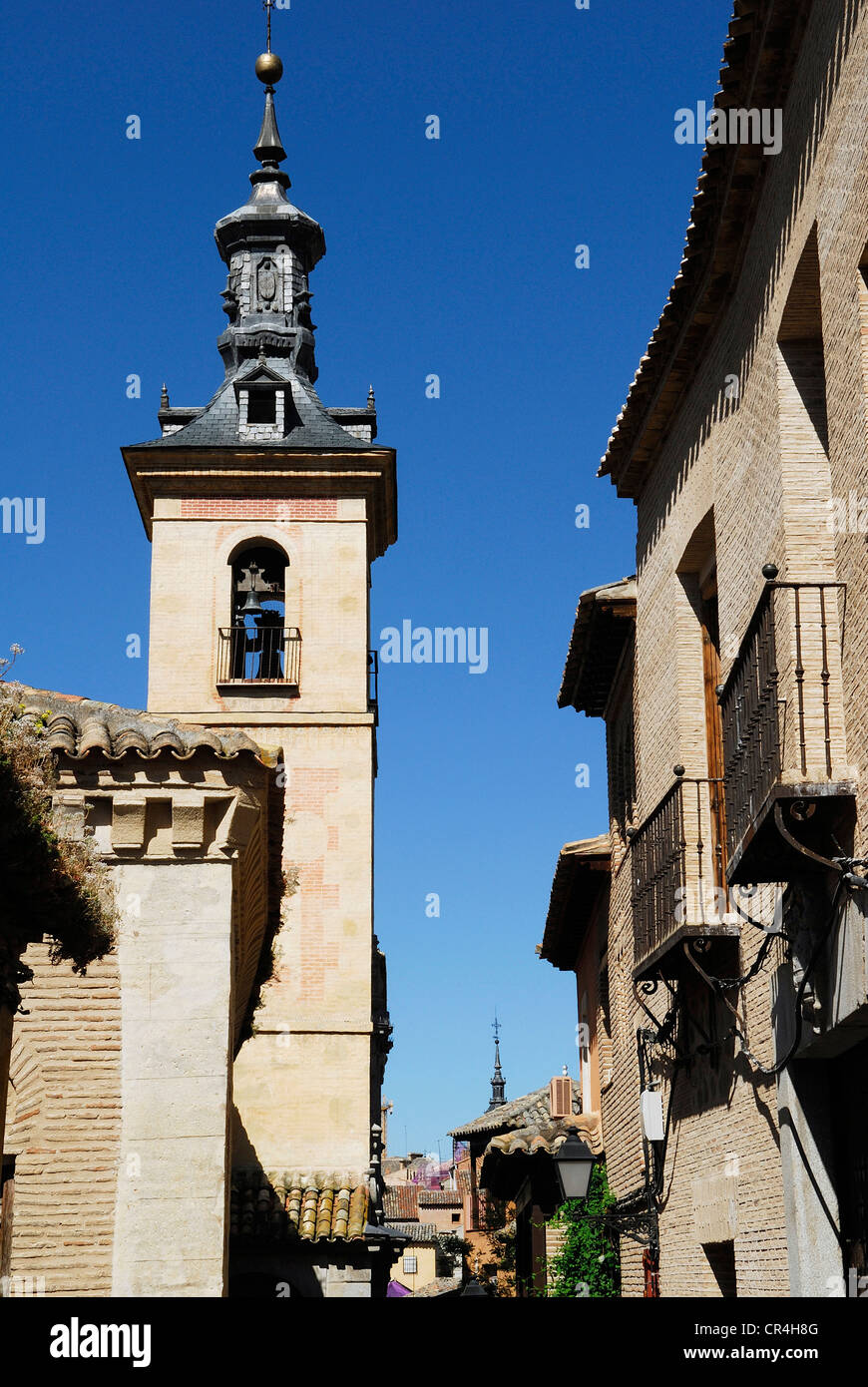 Spagna, Castilla la Mancha, Toledo, la città storica di Toledo Patrimonio Mondiale UNESCO, chiesa di San Justo Foto Stock