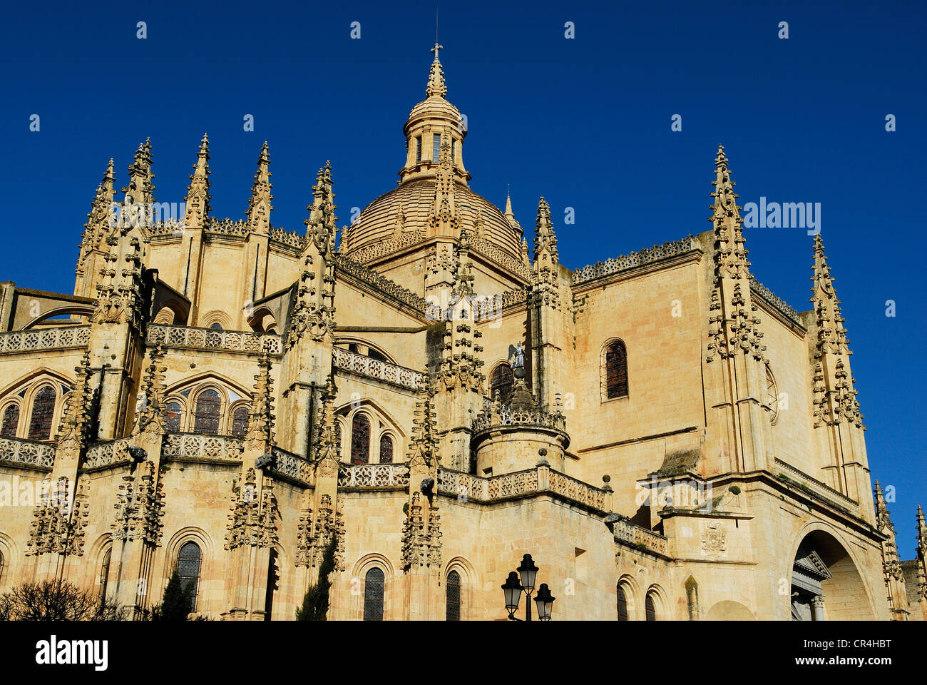 Spagna, Castilla y León, Segovia, città vecchia Patrimonio Mondiale UNESCO, Cattedrale Santa Maria Foto Stock