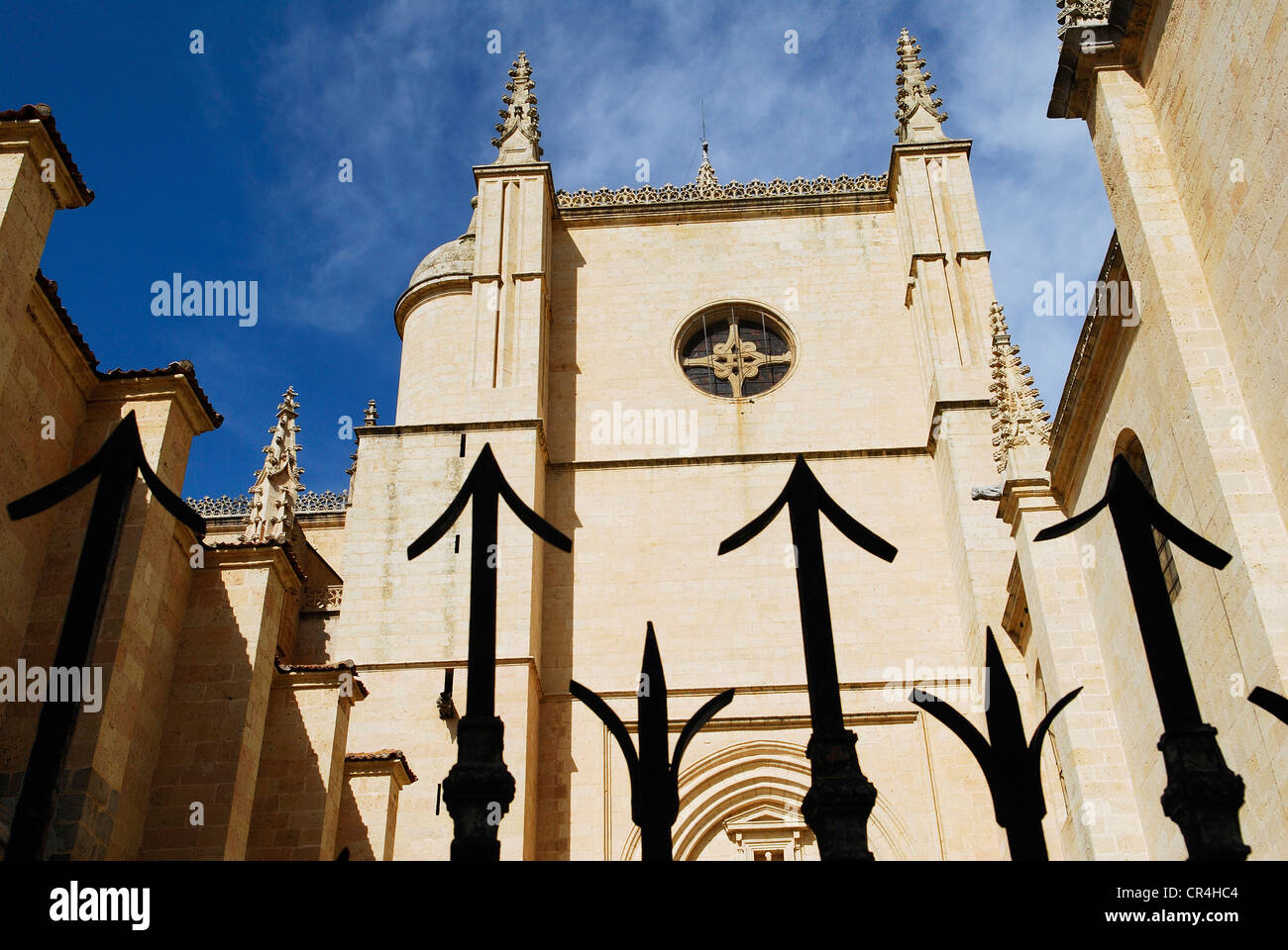 Spagna, Castilla y León, Segovia, città vecchia Patrimonio Mondiale UNESCO, Cattedrale Santa Maria Foto Stock