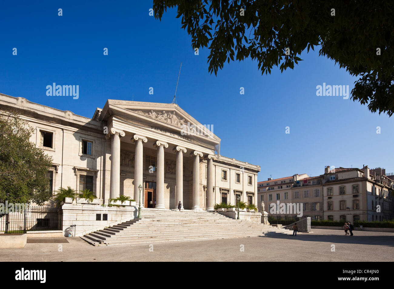 Francia, Bouches du Rhone, Marsiglia, capitale europea della cultura 2013, centro città, Tribunal de giustizia (Corte di giustizia) Foto Stock