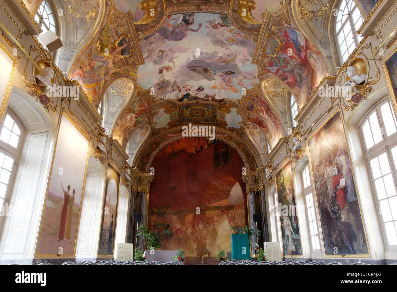 La Salle des Illustres, Capitol, Haute-Garonne, Toulouse, Francia, Europa Foto Stock