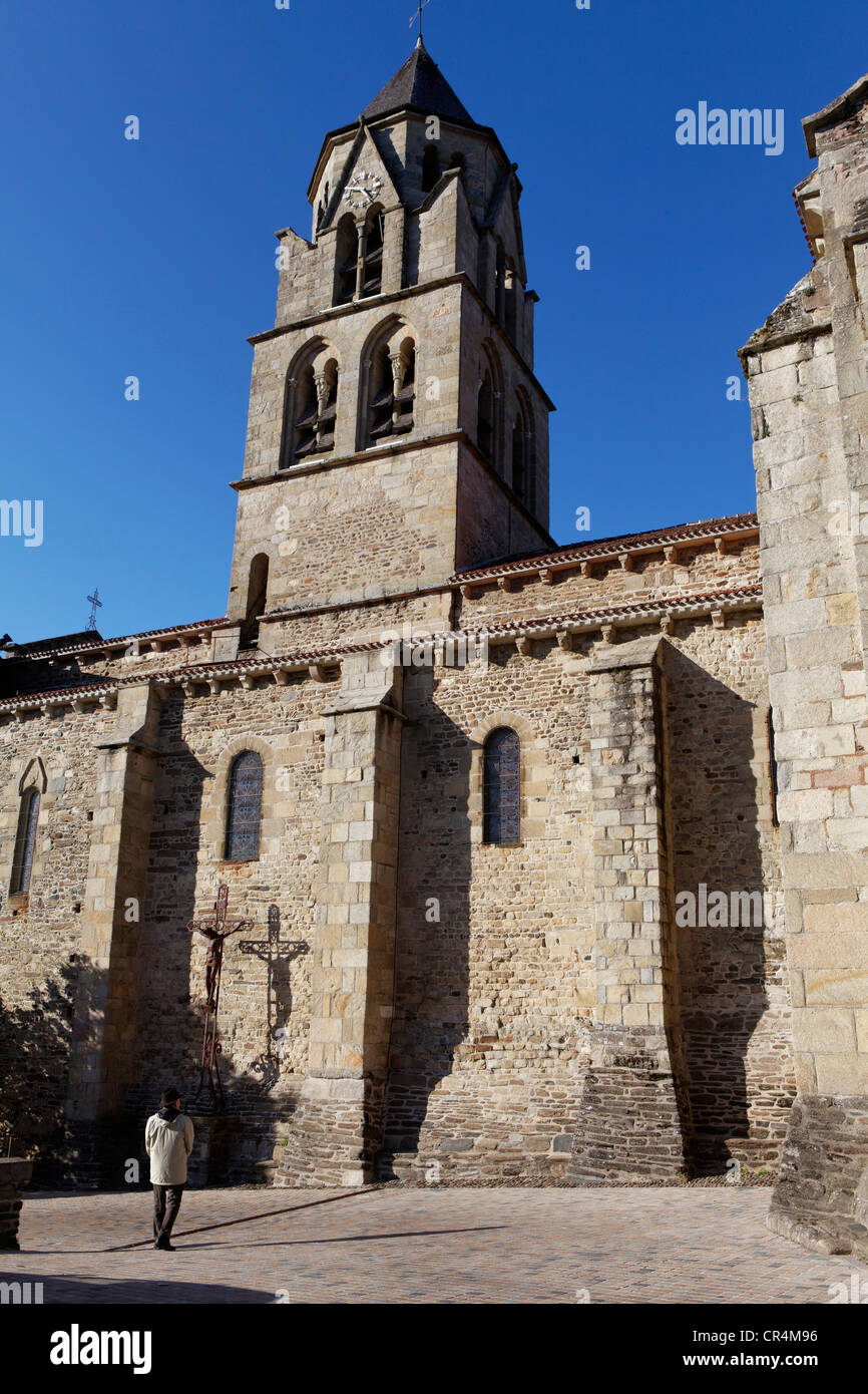 Saint Pierre chiesa, Uzerche, valle di Vezere, Correze, Francia, Europa Foto Stock