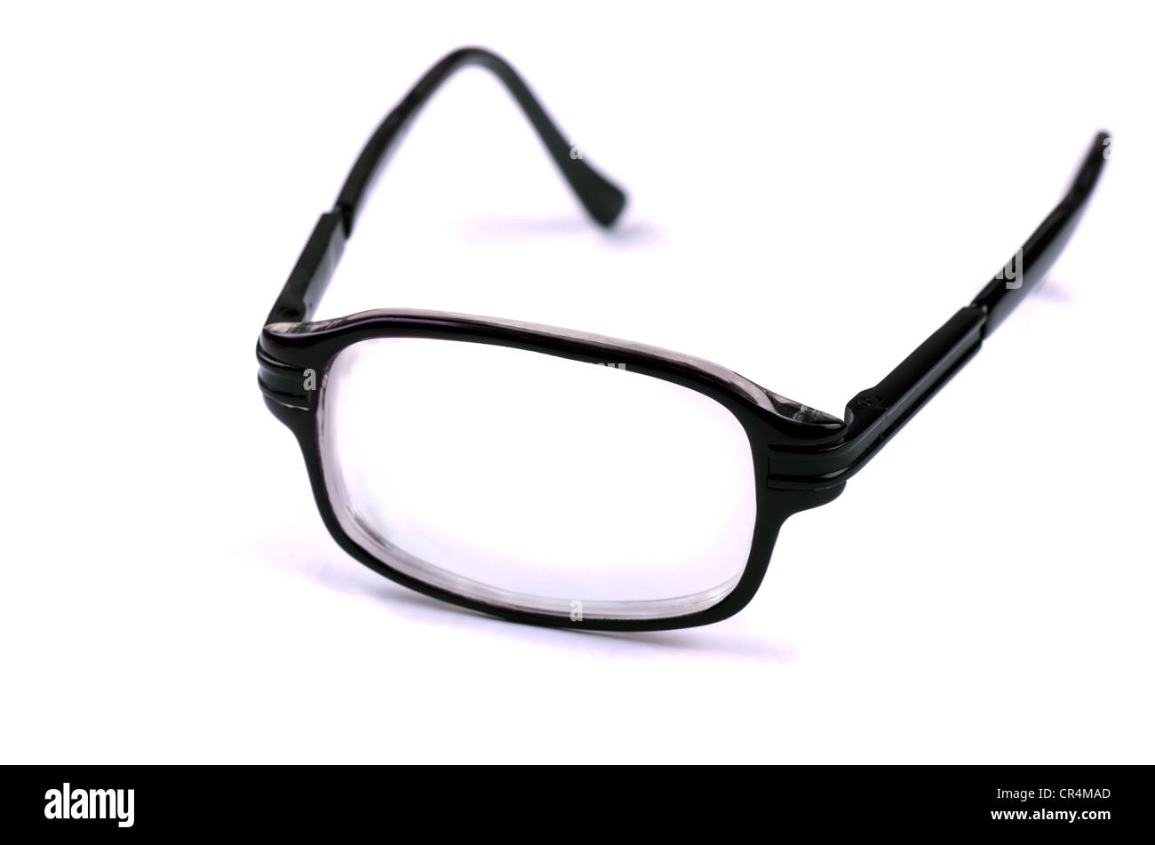 Funny cyclopic occhiali con lente singola isolata su bianco Foto Stock