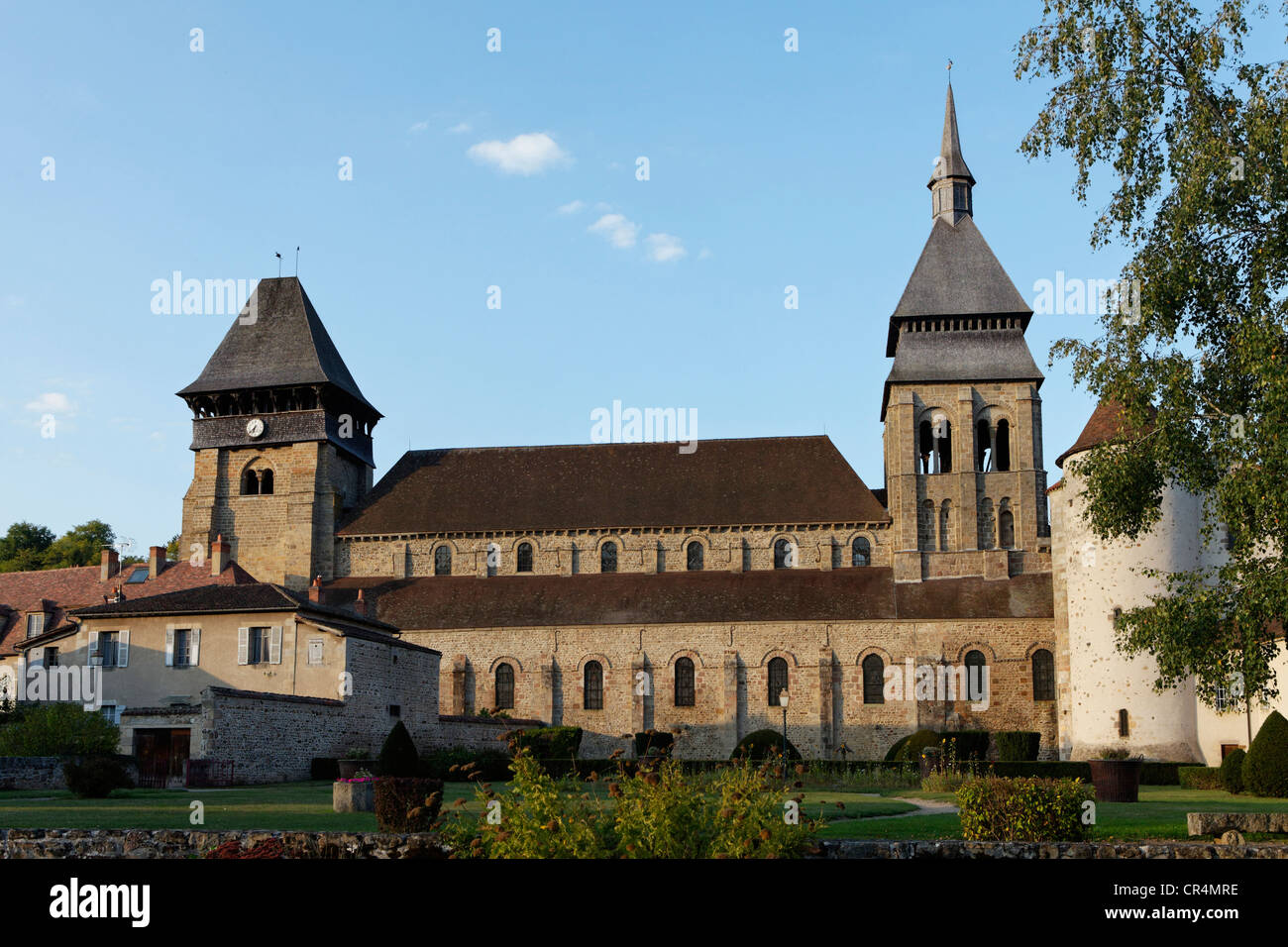 Chiesa Sainte Valerie, Chambon sur Voueize, Creuse, Francia, Europa Foto Stock