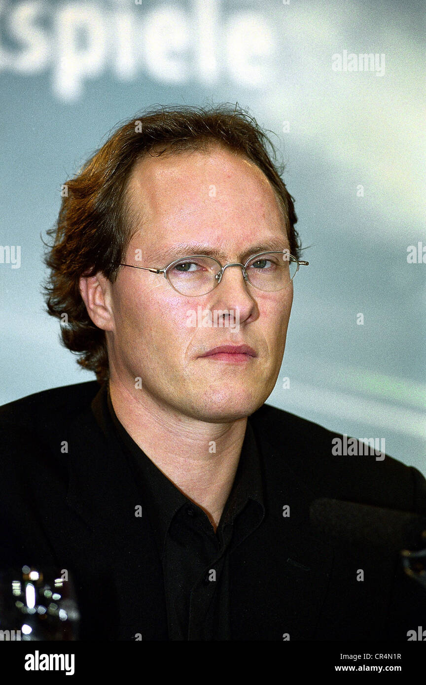 Klein, Andreas, produttore cinematografico tedesco, portrait, Festival internazionale del cinema, Berlino, 8.2.2001, Foto Stock